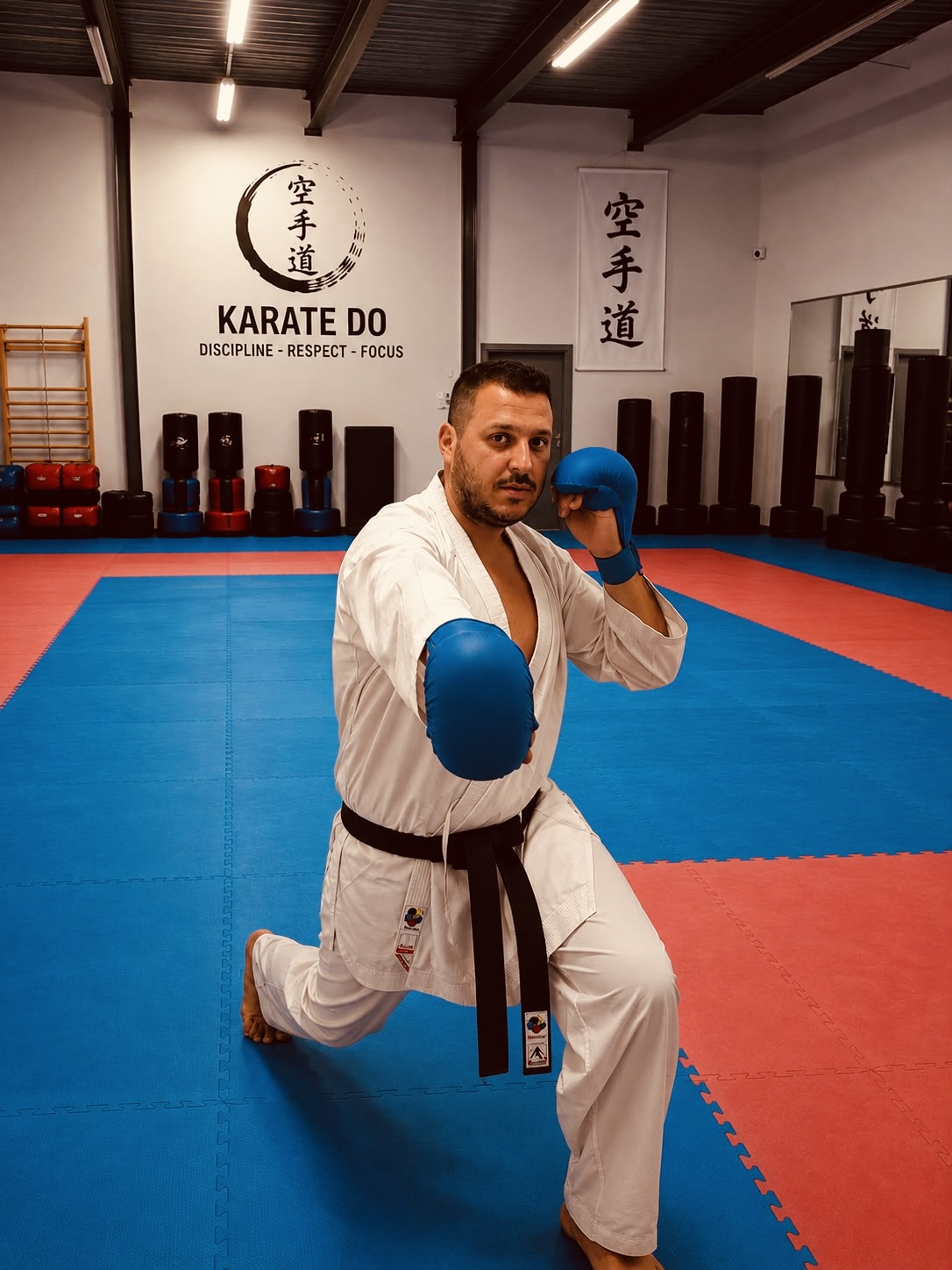 Coach Hasan, head instructor at Hasko Karate Club